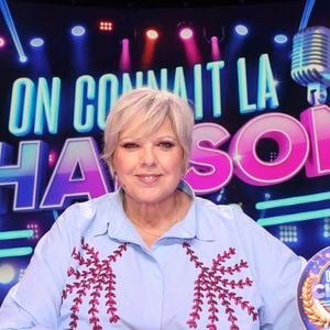Exclusif - Laurence Boccolini, lors de l'enregistrement de l'émission On Connait La Chanson Années 90, présentée par L.Boccolini et diffusée le 19 mai 2026 sur W9, à Paris, France, le 8 avril 2026. © Jack Tribeca/Bestimage