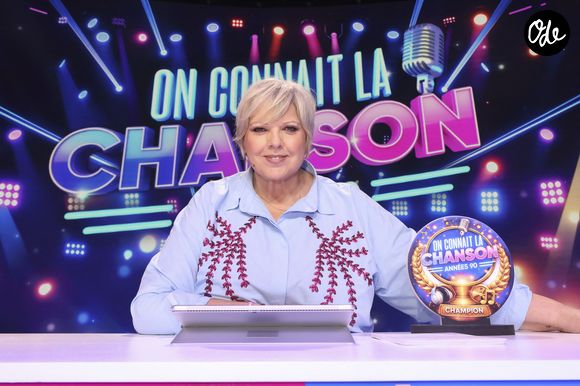 Exclusif - Laurence Boccolini, lors de l'enregistrement de l'émission On Connait La Chanson Années 90, présentée par L.Boccolini et diffusée le 19 mai 2026 sur W9, à Paris, France, le 8 avril 2026. © Jack Tribeca/Bestimage