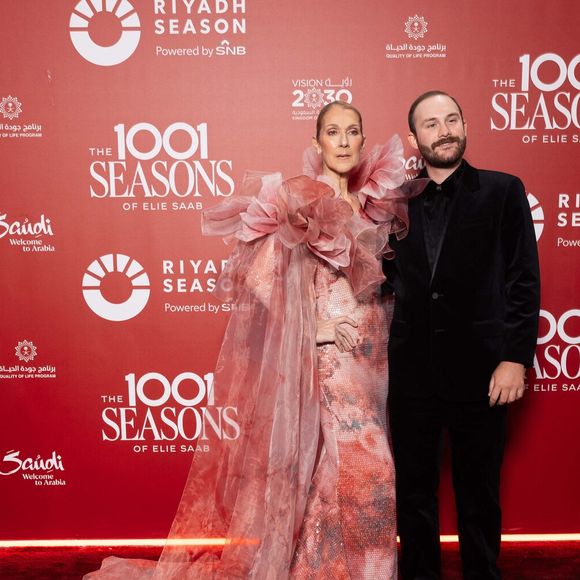 Celine Dion et son fils René-Charles Angélil au photocall du défilé anniversaire Elie Saab "1001 Seasons of Elie Saab" à l'espace "The Venue" à Riyad, Arabie saoudite le 13 novembre 2024.
© Tiziano Da Silva / Bestimage
