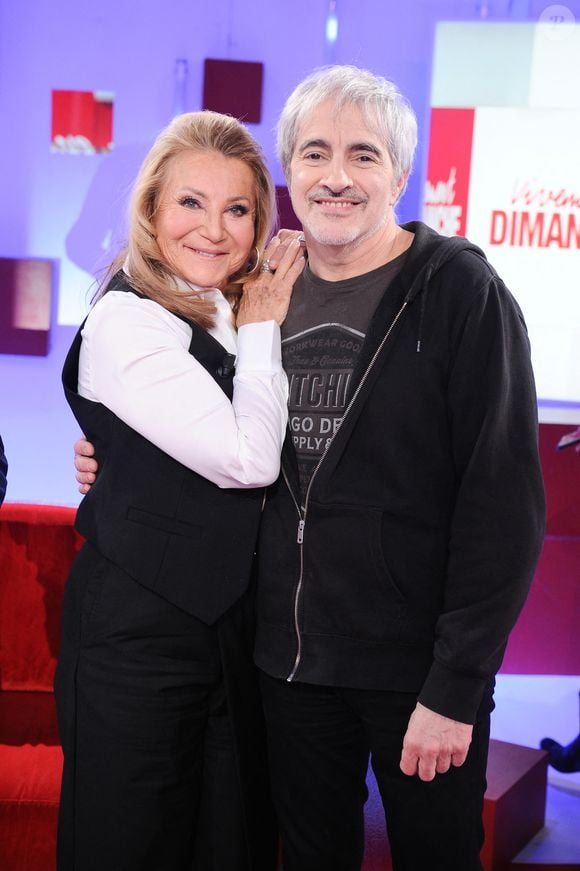 Exclusif - Sheila et Jean-Jacques Daran  - Enregistrement de l'émission Vivement dimanche au studio Rive Gauche, le 21 mars 2025, présentée par M.Drucker et diffusée sur France 3 le 30 mars 2025. 
© Guillaume Gaffiot / Bestimage