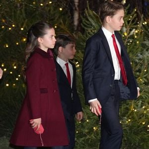 Le prince William, prince de Galles, le prince George de Galles, la princesse Charlotte de Galles, et le prince Louis de Galles, assistent au service Together At Christmas Carol à l'abbaye de Westminster à Londres, Royaume-Uni, le 6 décembre 2024. © Julien Burton/Bestimage