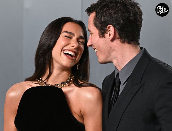 Dua Lipa et Callum Turner arrivant à la Vanity Fair Oscar Party, David Geffen Galleries, LACMA.  Soirée des Oscars Vanity Fair, 03-2026, Los Angeles. Crédit : Doug Peters/EMPICS - PA Photos/ABACA