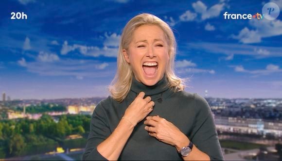 Pour sa première au JT de 20h de France 2, la remplaçante d'Anne-Sophie  Lapix mise en difficulté : un journal réalisé dans "des conditions  particulières" : Le diaporama - Purepeople