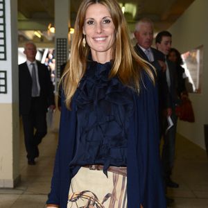 Sophie Thalmann assiste au Qatar Prix de l'Arc de Triomphe tenu à l'hippodrome de Longchamp, à Paris, France, le 6 octobre 2013. Photo by Ammar Abd Rabbo/ABACAPRESS.COM