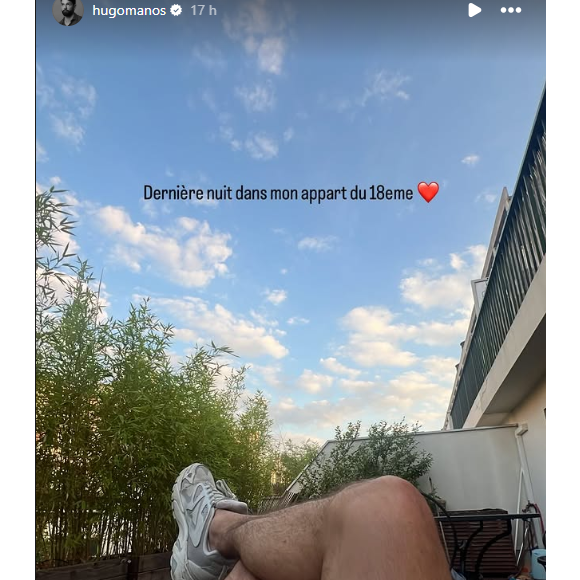 Il a pris la parole sur Instagram

Hugo Manos annonce qu'il va quitter son appartement du 18e arrondissement de Paris - Instagram, le 17 juin 2025
