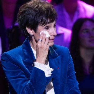 Exclusif - Marie Claude Pietragalla lors de l'enregistrement de l'émission "La Boîte à secrets", présentée par Faustine Bollaert et diffusée le 17 octobre sur France 3, dans les studios du Lendit à Saint-Denis, France, le 23 septembre 2025. © Cyril Moreau/Bestimage