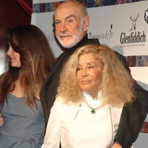 Archive - Sean Connery et sa femme Micheline Roquebrune-Connery au Charity Fashion Show presented by Glenfiddich at M2 Ultra Lounge à New York  le 5 avril 2010 © Dennis Van Tine/MediaPunch  Bestimage