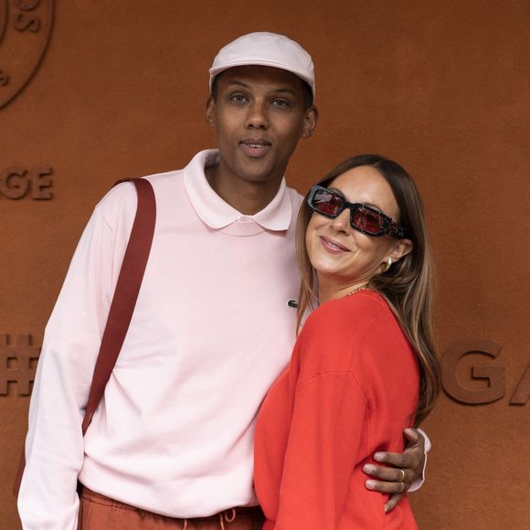 Stromae et sa femme Coralie Barbier au village lors des Internationaux de France de Tennis de Roland Garros 2025, à Paris, France, le 8 juin 2025. © Cyril Moreau/Bestimage