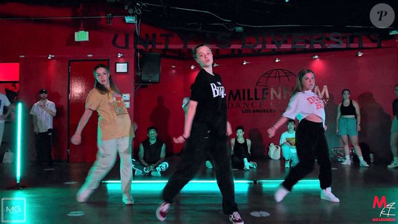 Shiloh Pitt en répétitions dans un studio de danse à Los Angeles, le 16 juin 2022. @Instagram