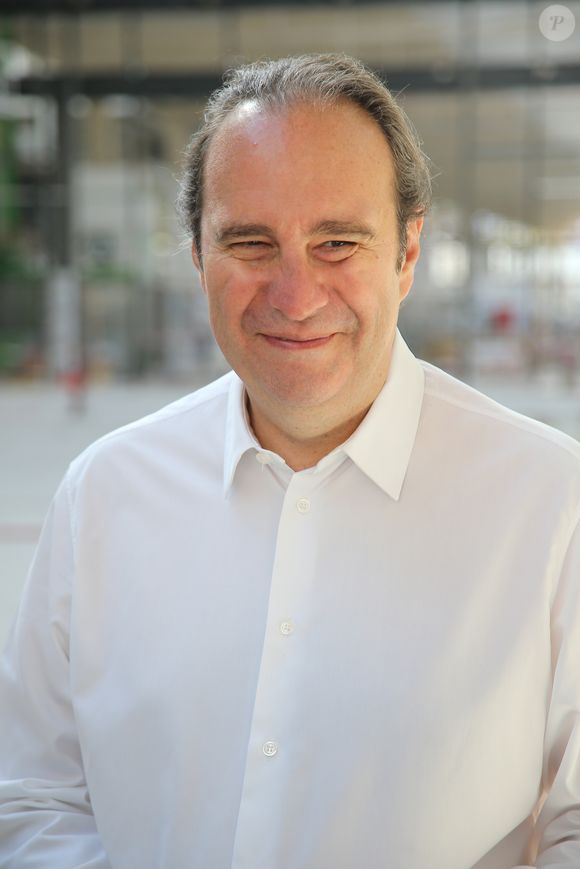 Xavier Niel lors de la visite de la Station F installé dans la Halle Freyssinet à Paris le 25 août 2016. La Station F deviendra d’ici 2017 le plus grand incubateur de start-ups dans le monde. Xavier Niel et d’autres chefs d’entreprises sont à l'initiative de ce projet. © Marc Ausset-Lacroix/Bestimage
