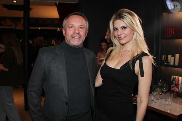 Patrice Nicolaon (acteur et producteur), Audrey Férin lors de la soirée de lancement du magazine Lui à l'hôtel Bowmann à Paris le 9 mars 2026 © Philippe Baldini / Bestimage