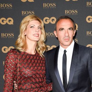 Nikos Aliagas et sa compagne Tina Grigoriou lors de la soirée de la 8ème édition des GQ Hommes de l'Année 2017 au Trianon à Paris, France, le 15 novembre 2017. © Coadic Guirec/Bestimage