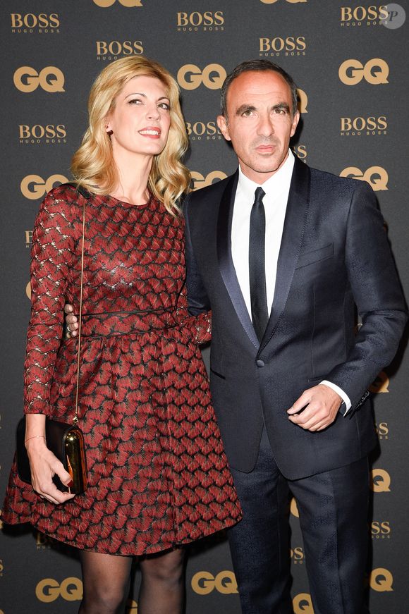 Nikos Aliagas et sa compagne Tina Grigoriou lors de la soirée de la 8ème édition des GQ Hommes de l'Année 2017 au Trianon à Paris, France, le 15 novembre 2017. © Coadic Guirec/Bestimage