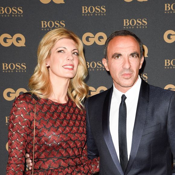 Nikos Aliagas et sa compagne Tina Grigoriou lors de la soirée de la 8ème édition des GQ Hommes de l'Année 2017 au Trianon à Paris, France, le 15 novembre 2017. © Coadic Guirec/Bestimage