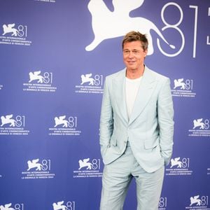 Brad Pitt au photocall du film "Wolfs" lors du 81e festival international du film de Venise, la Mostra, le 1er septembre 2024. © Lucia Sabatelli / Bestimage