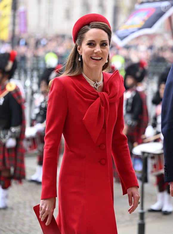 Catherine (Kate) Middleton, princesse de Galles - La famille royale britannique célèbre le 76ème Commonwealth Day à l'abbaye de Westminster à Londres, le 10 mars 2025.