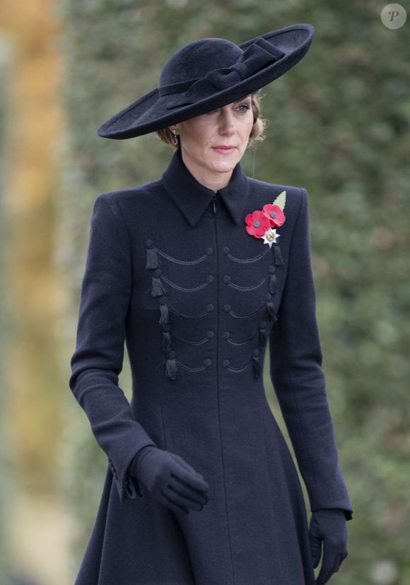 Kate Middleton, princesse de Galles, lors de la cérémonie du souvenir organisée par la Royal British Legion au National Memorial Arboretum dans le Staffordshire le 11 novembre 2025. Photo par GOFF  / BESTIMAGE