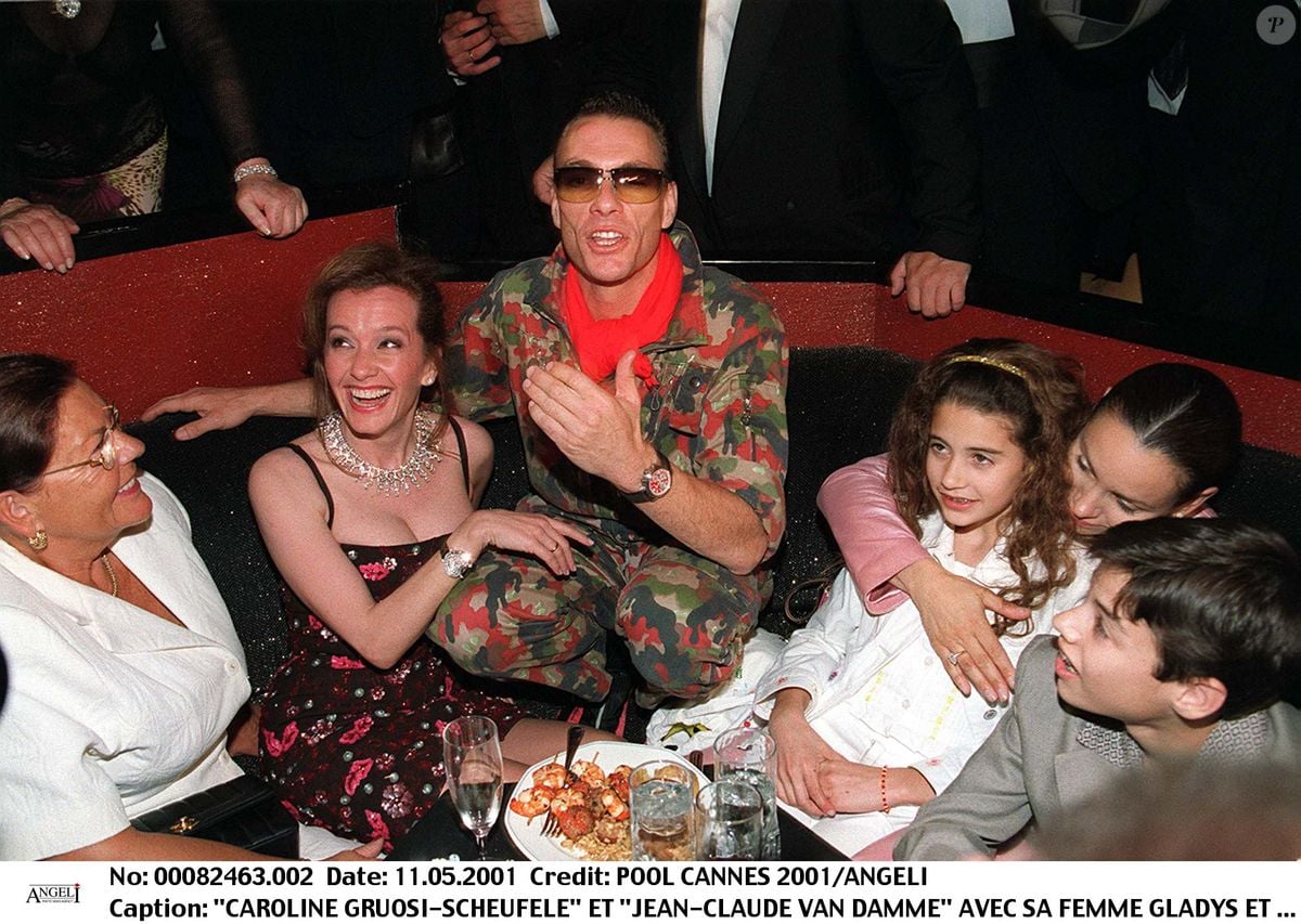 Photo : Jean-Claude Van Damme avec sa femme Gladys et ses enfants