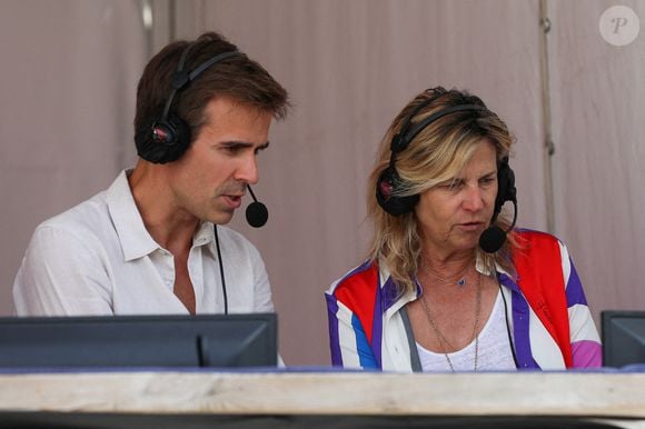 Jean-Baptiste Marteau, journaliste commentateur de France Télévisions lors du Longines Paris Eiffel Jumping 2025, jour 3 à la Tour Eiffel le 22 juin 2025 à Paris, France. Photo par Ewen Gavet/Icon Sport/ABACAPRESS.COM
