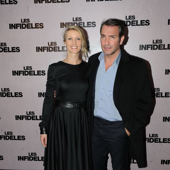 Archive - Alexandra Lamy et Jean Dujardin lors de l'avant-premiere des Infideles a Paris le 14 fevrier 2012