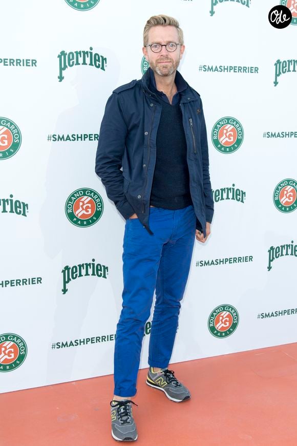 Alexandre Delpérier - Evénement "Smash Perrier" du deuxième étage de la Tour Eiffel au Champ-de-Mars à Paris le 8 juin 2017.  © Pierre Perusseau/Bestimage