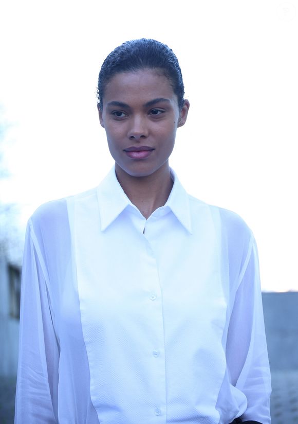 Tina Kunakey - Arrivées au défilé Stella McCartney mode femme automne / hiver 2024-2025 au Parc André Citroën lors de la Fashion Week de Paris (PFW), à Paris, France, le 4 mars 2024. © Denis Guignebourg/Bestimage