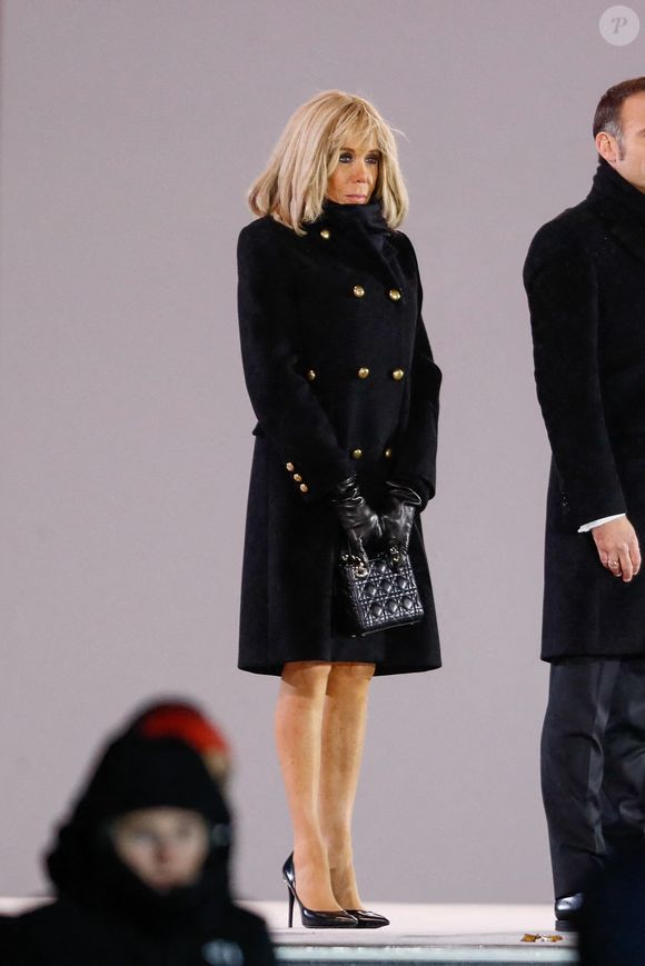 La Première dame Brigitte Macron - Arrivées à la cérémonie de réouverture de la cathédrale Notre-Dame de Paris, le 7 décembre 2024. © Bestimage
