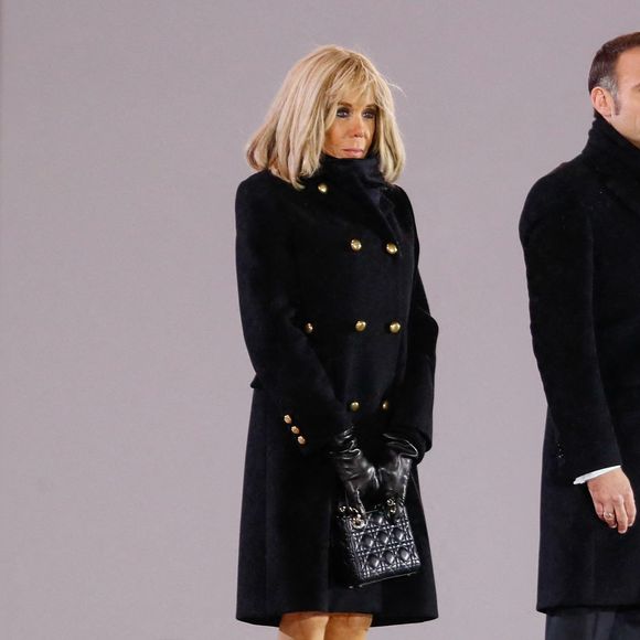 La Première dame Brigitte Macron - Arrivées à la cérémonie de réouverture de la cathédrale Notre-Dame de Paris, le 7 décembre 2024. © Bestimage