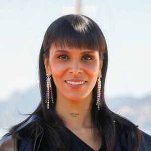 Shy'm (Tamara Marthe) au photocall de la série "Cannes confidential" lors de la 5ème saison du festival International des Séries "Canneseries" à Cannes le 5 avril 2022. © Denis Guignebourg / Bestimage