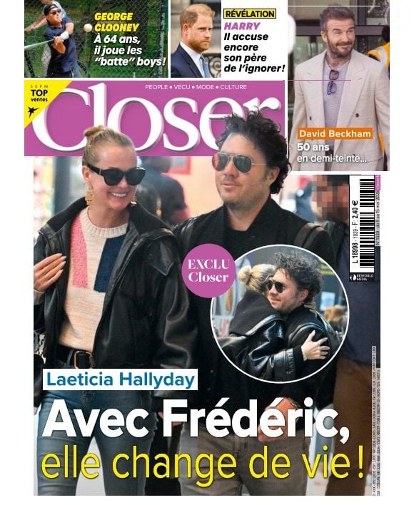 La Une du magazine Closer parue vendredi 9 mai 2025