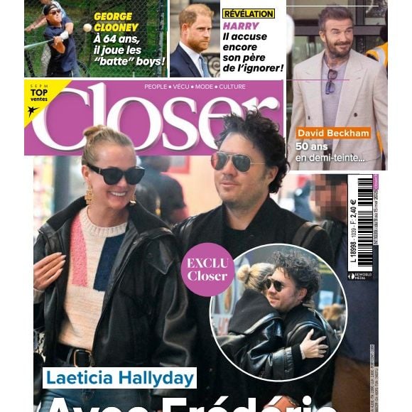 La Une du magazine Closer parue vendredi 9 mai 2025
