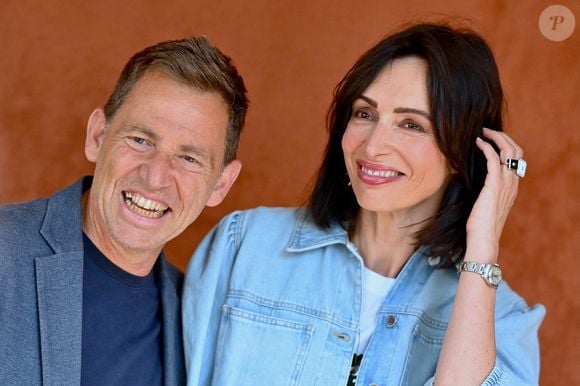 Daniel Riolo et Géraldine Maillet assistent aux Internationaux de France 2023 à Roland Garros le 08 juin 2023 à Paris, France. Photo by Franck Castel/ABACAPRESS.COM