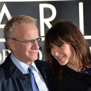 Sophie Marceau et son compagnon Christophe Lambert - Arrivee des people au defile Giorgio Armani Haute Couture Printemps/Ete 2014 au Palais de Tokyo a Paris, le 21 janvier 2014.
VEEREN / BESTIMAGE