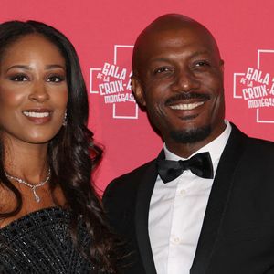 Harry Roselmack et sa compagne Jennifer Galap - 76ème Bal de la Croix Rouge dans la salle des Etoiles à Monaco. © Claudia Albuquerque/Bestimage