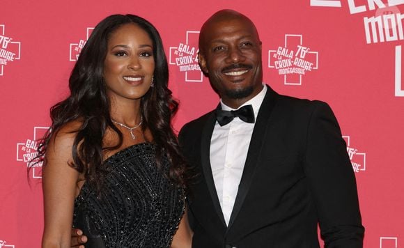 Harry Roselmack et sa compagne Jennifer Galap - 76ème Bal de la Croix Rouge dans la salle des Etoiles à Monaco. © Claudia Albuquerque/Bestimage