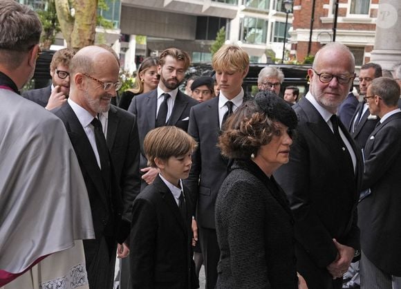 Lord Nicholas Windsor  et le comte et la comtesse de St Andrews  arrivant à la messe de requiem pour la duchesse de Kent, à la cathédrale de Westminster, au centre de Londres. © PA Photos/ABACA