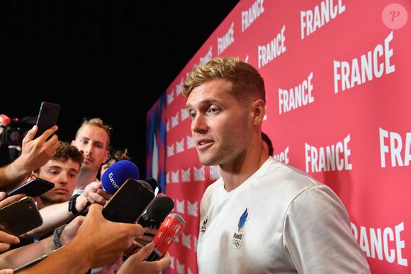 Kevin Mayer déclare forfait pour les Jeux Olympiques Paris 2024 jeudi 1 aout 2024 Club France porte de la Villette Paris.

Photo : PixSell / Bestimage