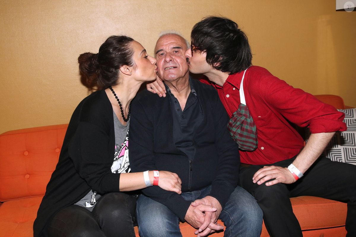 Photo : Exclusif - Michel Fugain entre ses enfants Marie Fugain et