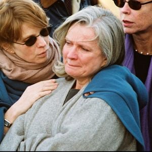 Marie-Christine Barrault aux funérailles de Roger Vadim à Saint-Tropez le 18 février 2000. 
Bestimage