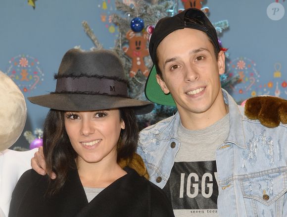 Alizée et son compagnon Grégoire Lyonnet - Lancement du Noël de Disneyland Paris avec une nouvelle parade sur le thème "Les Nouvelles Princesses" à Marne-la-Vallée, le 15 novembre 2014. Photo par COADIC GUIREC / BESTIMAGE