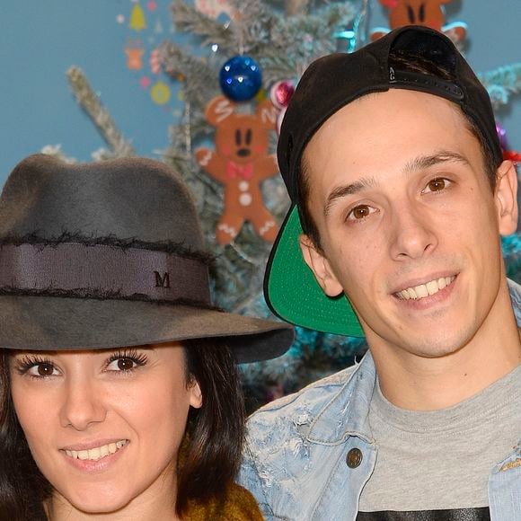 Alizée et son compagnon Grégoire Lyonnet - Lancement du Noël de Disneyland Paris avec une nouvelle parade sur le thème "Les Nouvelles Princesses" à Marne-la-Vallée, le 15 novembre 2014. Photo par COADIC GUIREC / BESTIMAGE