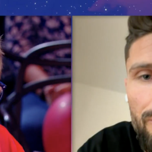 Olivier Giroud sur France 2 pendant le "Téléthon"