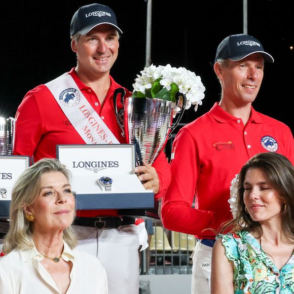 La princesse Caroline de Hanovre et sa fille Charlotte Casiraghi ont a assisté à la Monaco Longines Pro Am Cup au profit de l' AMADE à Monaco, le 3 juillet 2024. © Claudia Albuquerque/Bestimage