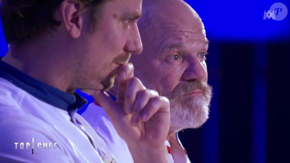 Philippe Etchebest en larmes face à Charles après son élimination de "Top Chef 2025", épisode du 4 juin, sur M6