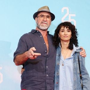 Eric Cantona et Rachida Brakni - Photocall de la série "Brigade anonyme" lors de la 25ème édition du Festival de la fiction de la Rochelle. © Denis Guignebourg / Bestimage
