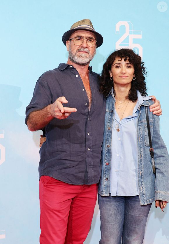 Eric Cantona et Rachida Brakni - Photocall de la série "Brigade anonyme" lors de la 25ème édition du Festival de la fiction de la Rochelle. © Denis Guignebourg / Bestimage