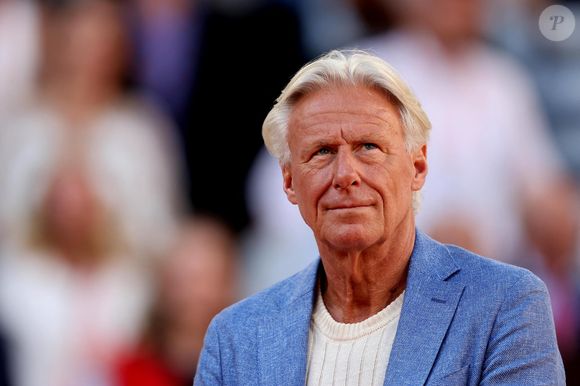 Björn Borg - Célébrités dans les tribunes de la finale homme des Internationaux de France de tennis de Roland Garros 2024 à Paris le 9 juin 2024. © Jacovides-Moreau/Bestimage