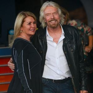 Sir Richard Branson et sa femme Joan Templeman - Sir Richard Branson reçoit son étoile sur le Walk Of Fame à Hollywood, le 16 octobre 2018. © Backgrid USA / Bestimage