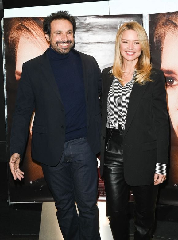 Bruno Salomone et Virginie Efira à la première du film "Madeleine Collins" au cinéma UGC Ciné Cité Les Halles à Paris, le 21 décembre 2021.

© Guirec Coadic/Bestimage