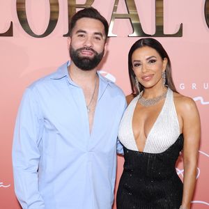 Kendji Girac, Eva Longoria - Photocall du "Global Gift Gala" sur la Môme Plage lors du 79ème Festival international du Film de Cannes le 20 mai 2026. © Denis Guignebourg/Bestimage
